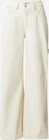 The Ragged Priest Wide leg Jeans 'SWEEPER' in Beige: front