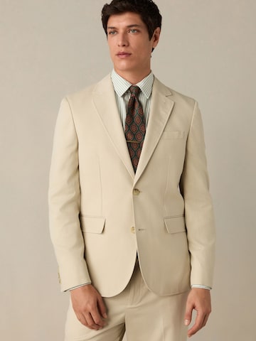 Coupe regular Veste de costume Next en beige : devant