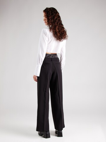 FRENCH CONNECTION Wide Leg Hose 'GEMMA CAREY' in Schwarz