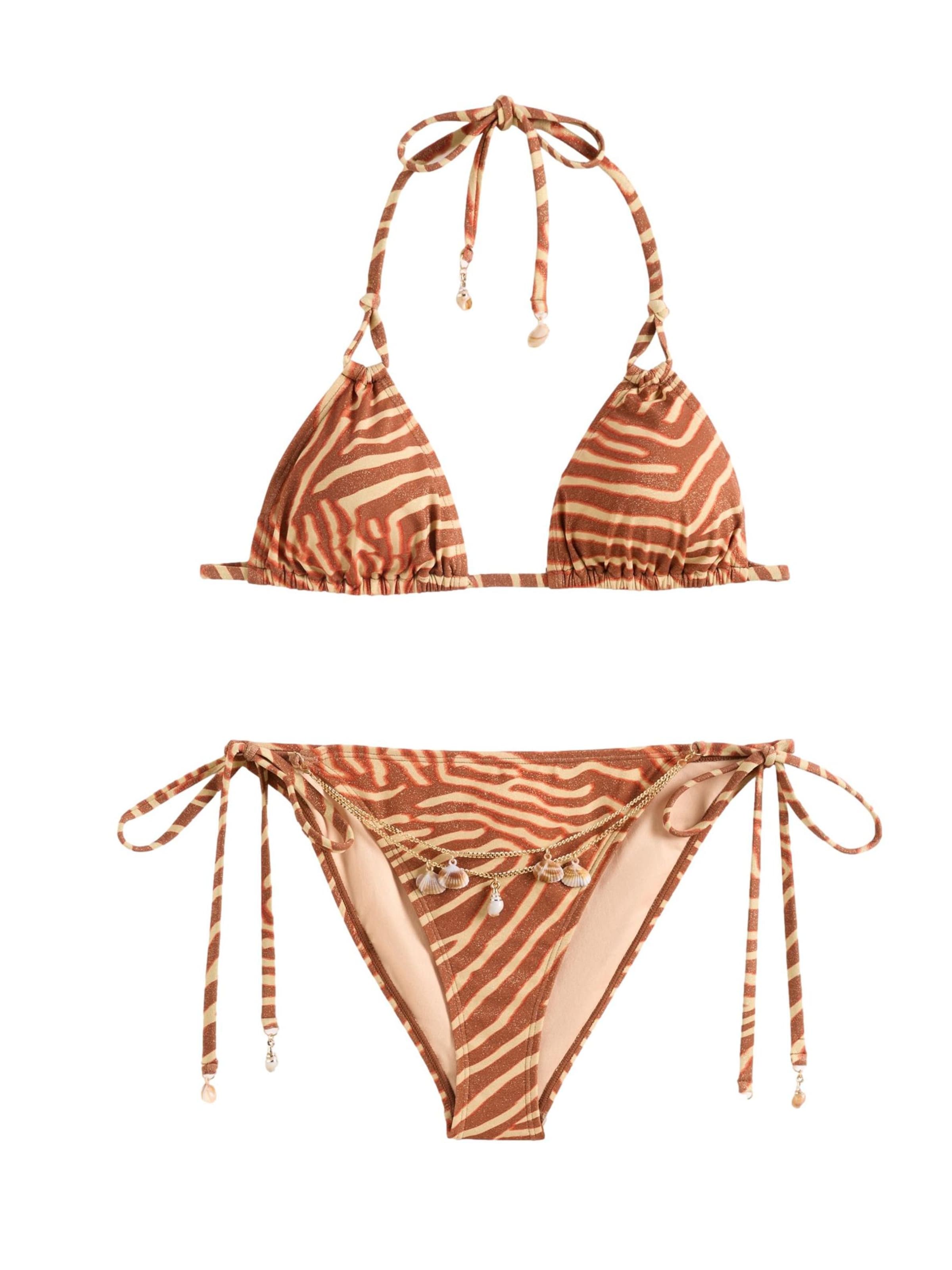 Friends Like These Triangel Bikini in Bruin: voorkant