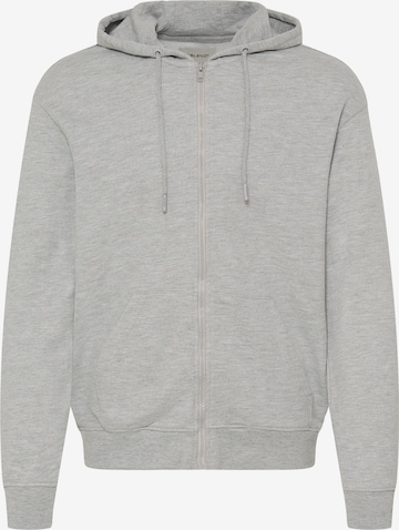 BLEND Sweat jacket 'BHBRODY' in Grey: front