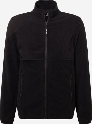 JACK & JONES Fleece jas 'POWER' in Zwart: voorkant