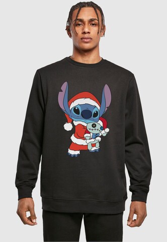 Felpa 'Lilo And Stitch - Christmas' di ABSOLUTE CULT in nero: frontale