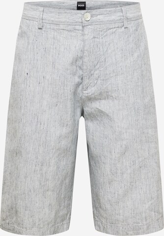 BOSS Black Pants 'Rigan' in Grey: front