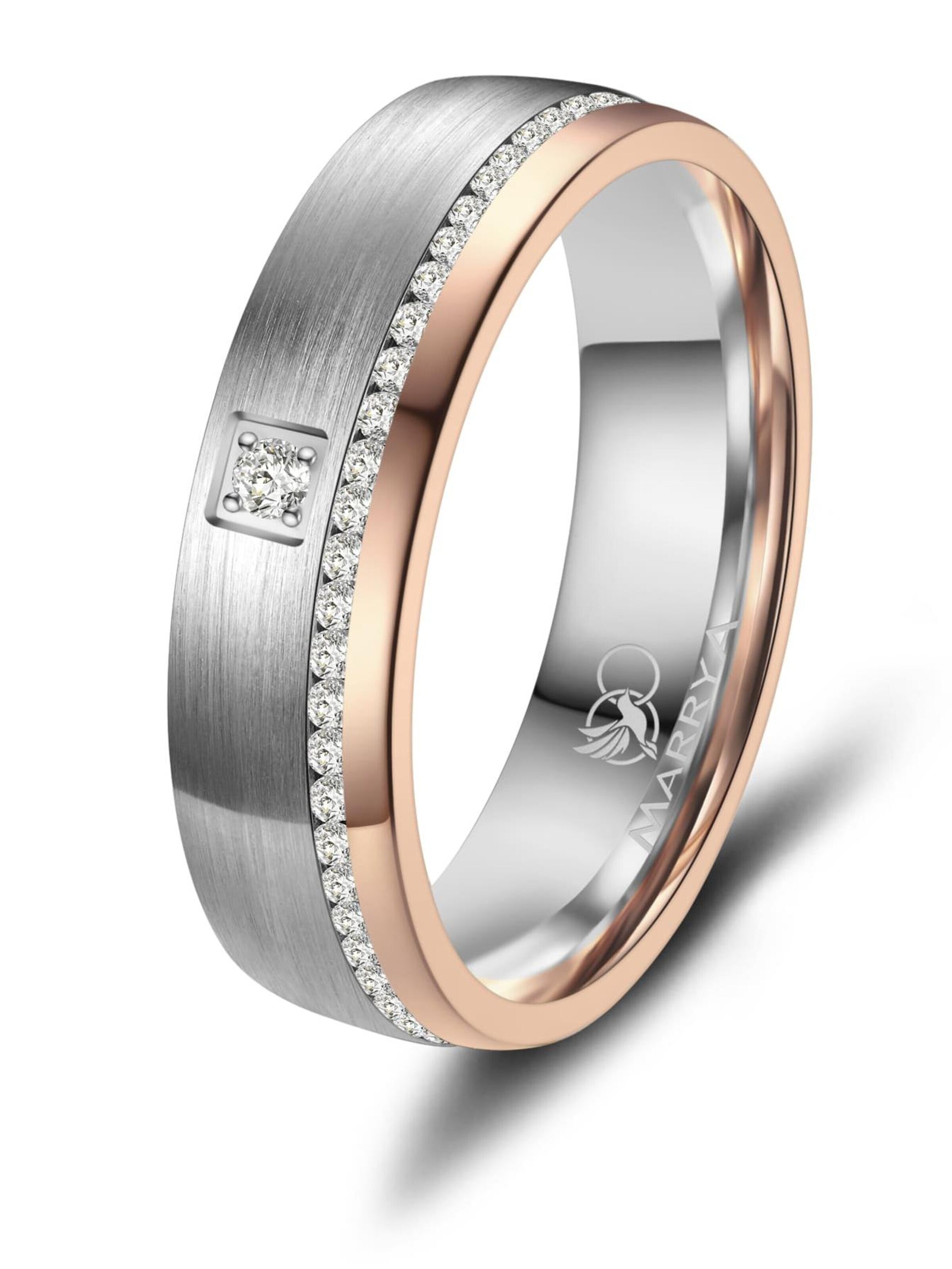 Anello 'MARRYA TI-39 Ehering aus Titan' di MARRYA in argento