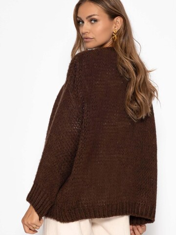 SASSYCLASSY Oversizestrickjacke‌‌‌‌‌‌ in Braun
