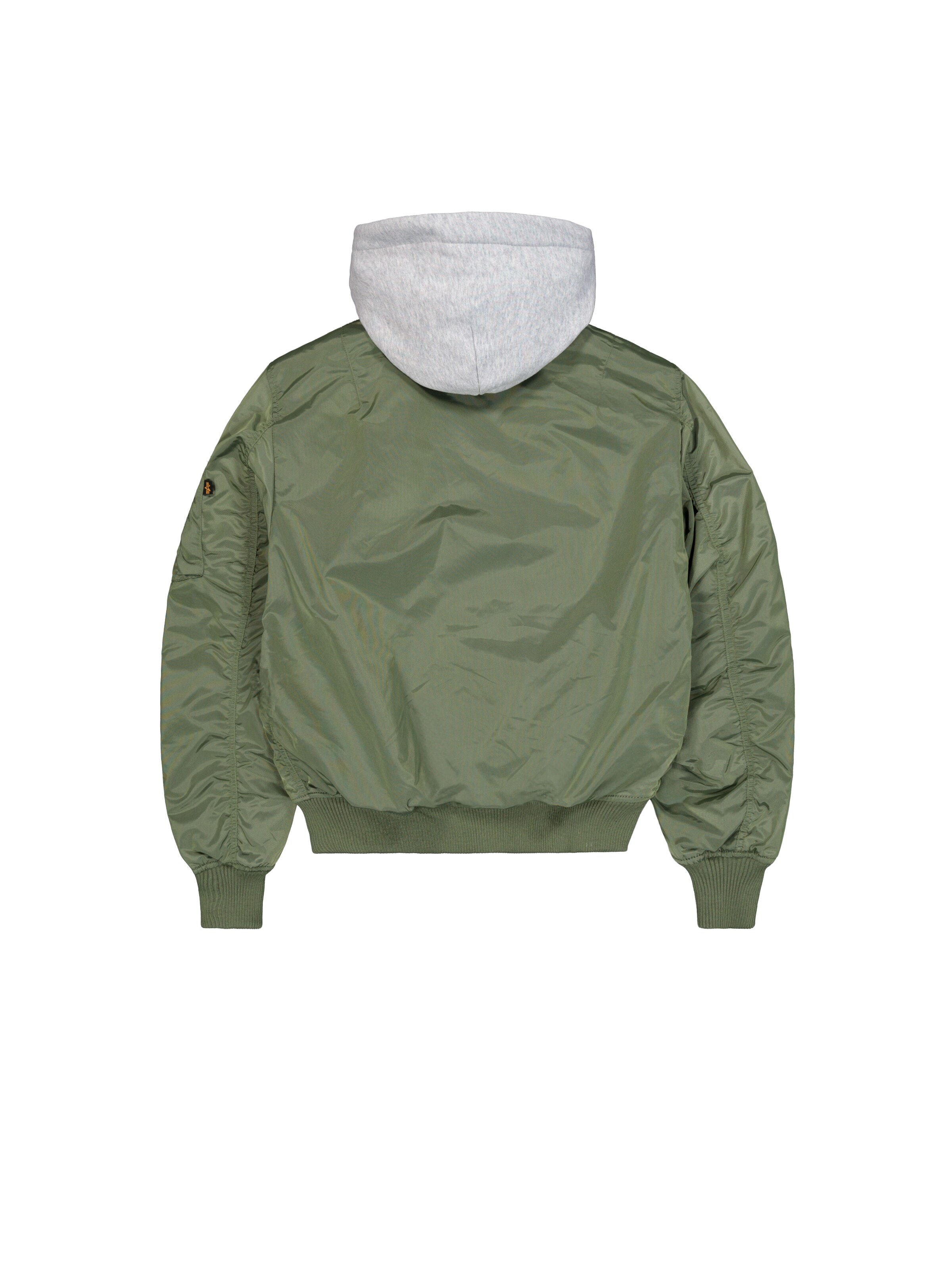 ALPHA INDUSTRIES Φθινοπωρινό και ανοιξιάτικο μπουφάν 'MA-1 TT Hood' σε πράσινο