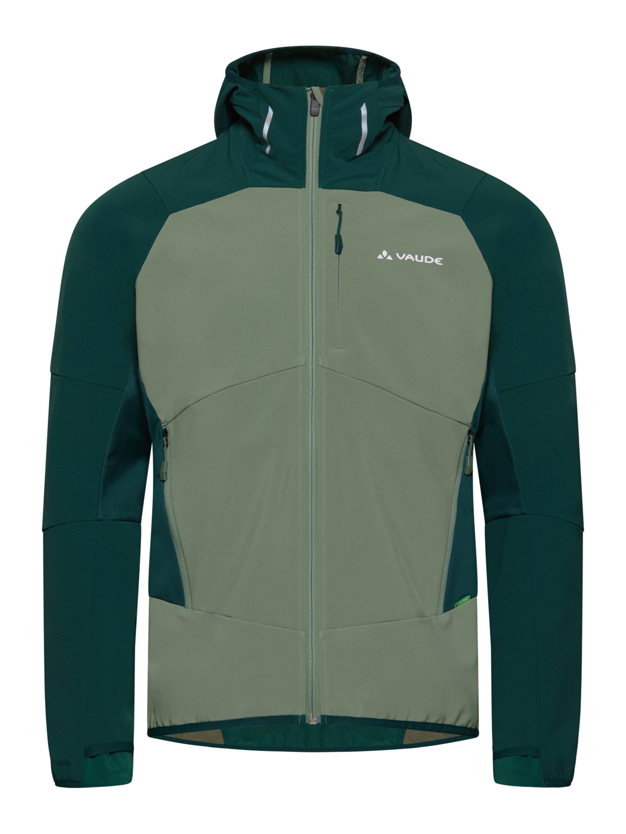 VAUDE Outdoorjas in Groen: voorkant