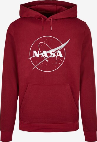 Merchcode Sweatshirt 'NASA - Galaxy' in Rood: voorkant