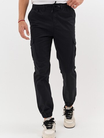 comeor Regular Cargo Pants 'Cargohose Herren' in Black
