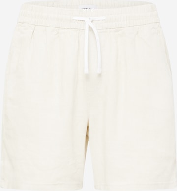 WEEKDAY Панталон 'Olsen' в бяло: отпред