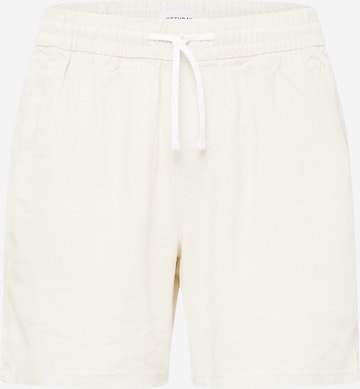 Pantalon 'Olsen' WEEKDAY en blanc : devant