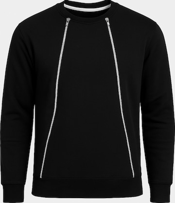 Ombre Sweatshirt in Zwart: voorkant