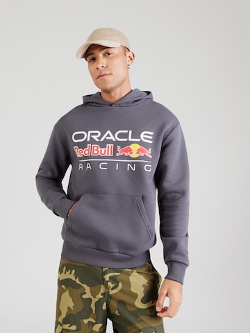 Felpa 'RBULLF1' di NEW ERA in grigio: frontale
