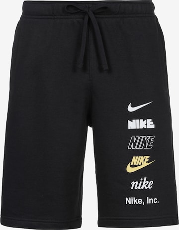juoda Nike Sportswear Standartinis Kelnės: priekis