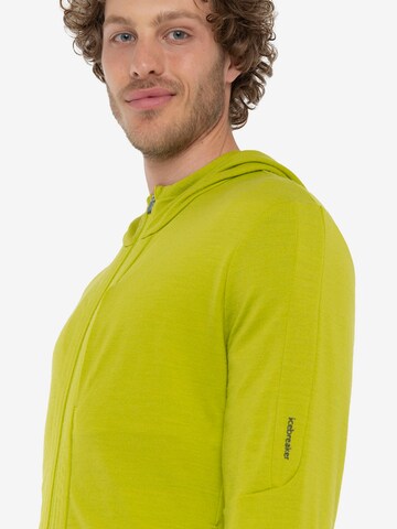 ICEBREAKER Athletic Zip-Up Hoodie 'Quantum' in Green