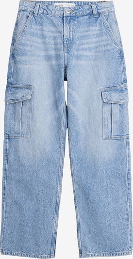 Bershka Cargofarkut värissä sininen denim, Tuotenäkymä