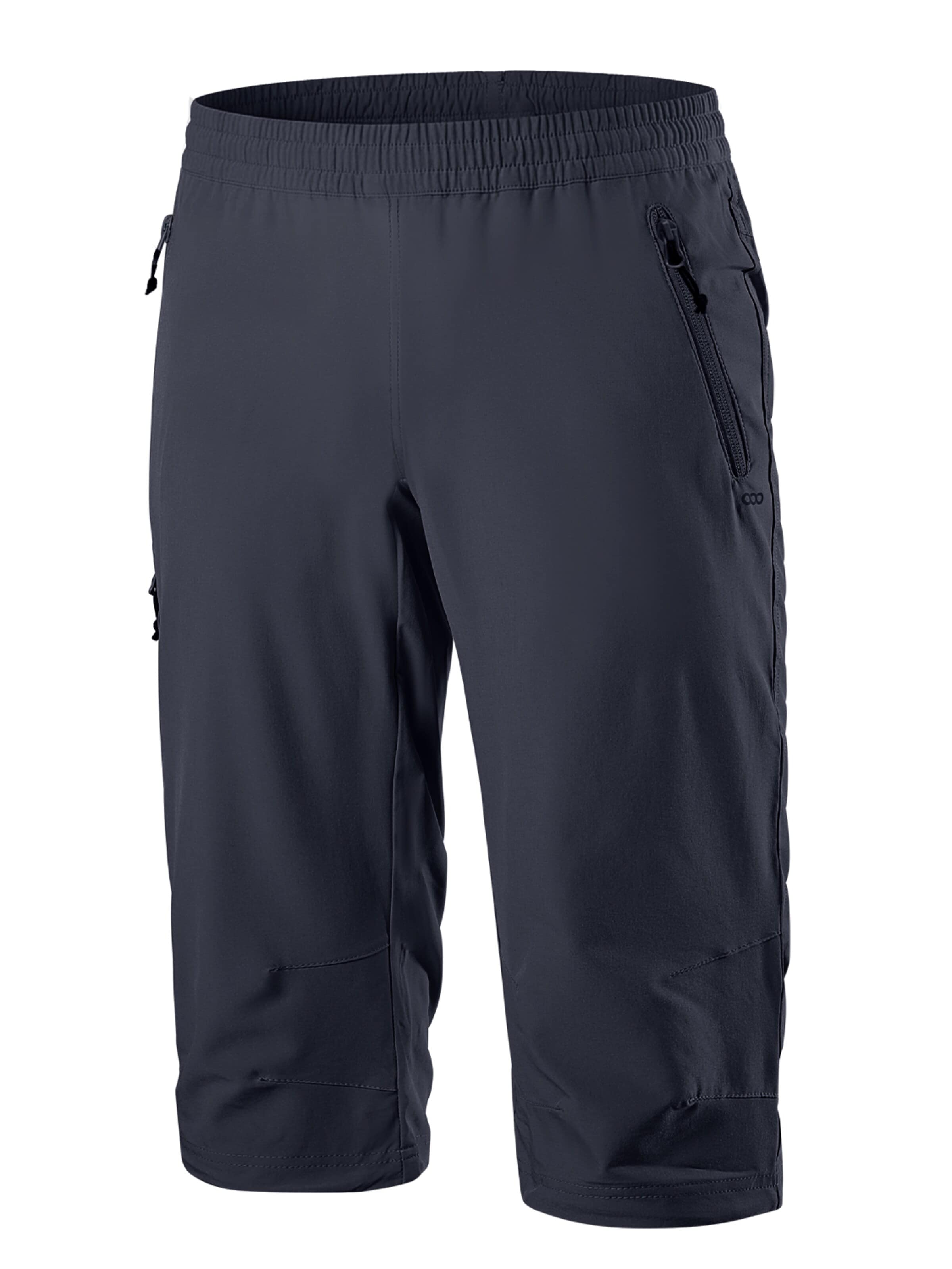 33,000ft Regular Outdoor Pants '33,000ft Women's 3/4 Golf Trousers Quick Dry UPF 50+ Shorts' in Grey: front