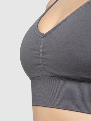 Smilodox Bustier Sport bh ' Maria ' in Grijs