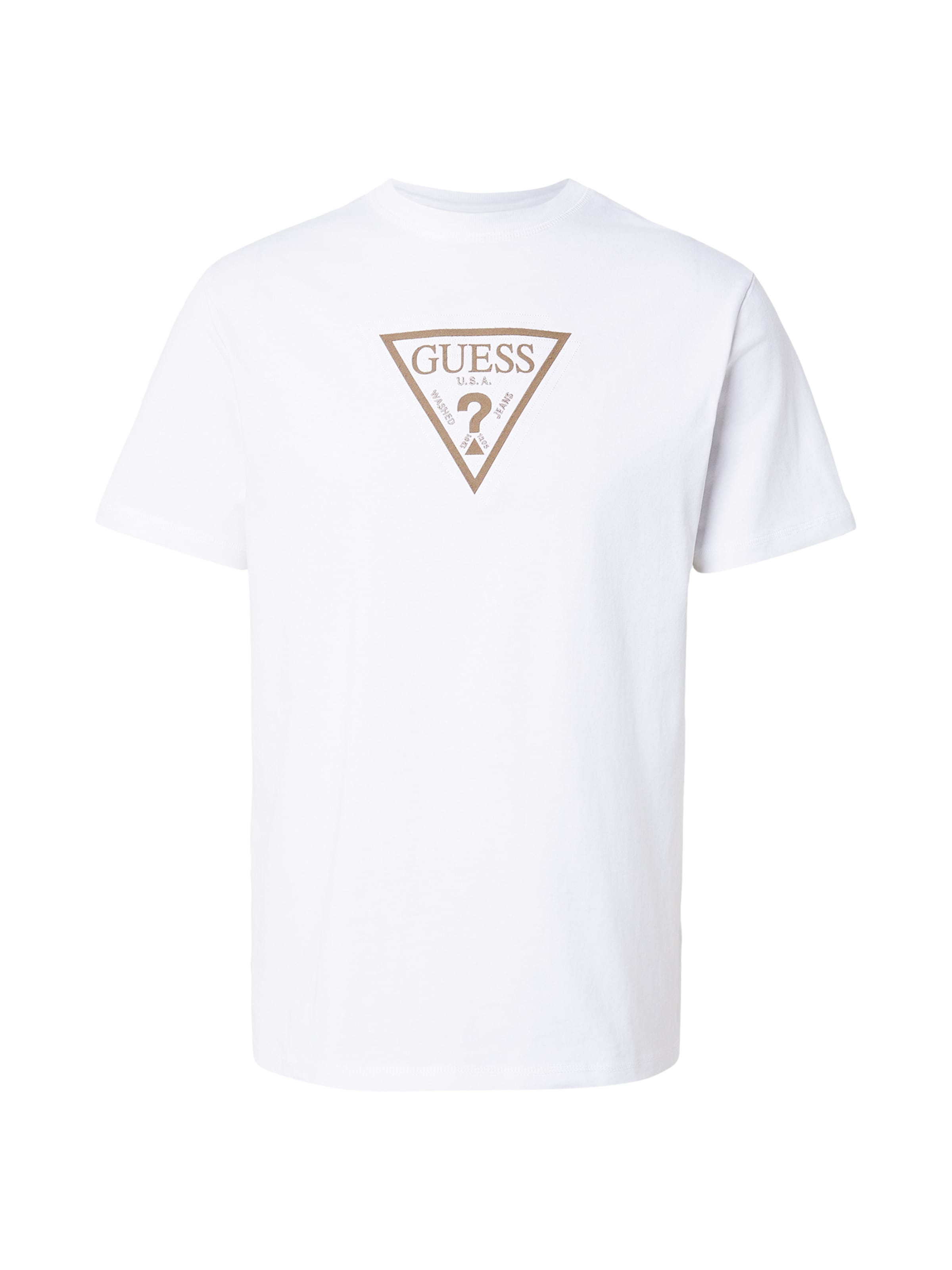 T-Shirt GUESS en blanc : devant