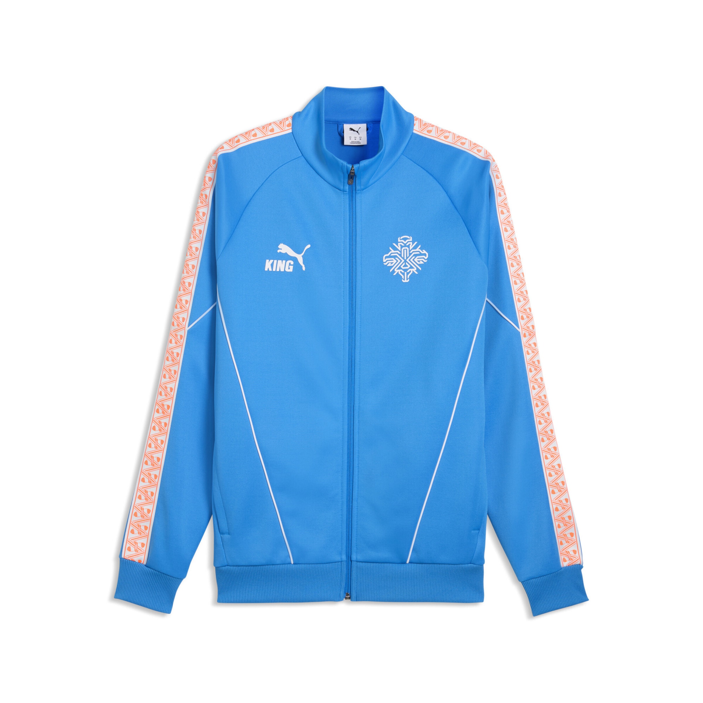PUMA Trainingsjack 'Island King Anthem' in Blauw: voorkant