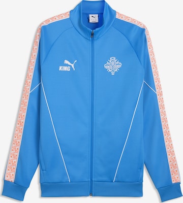 PUMA Trainingsjack 'Island King Anthem' in Blauw: voorkant