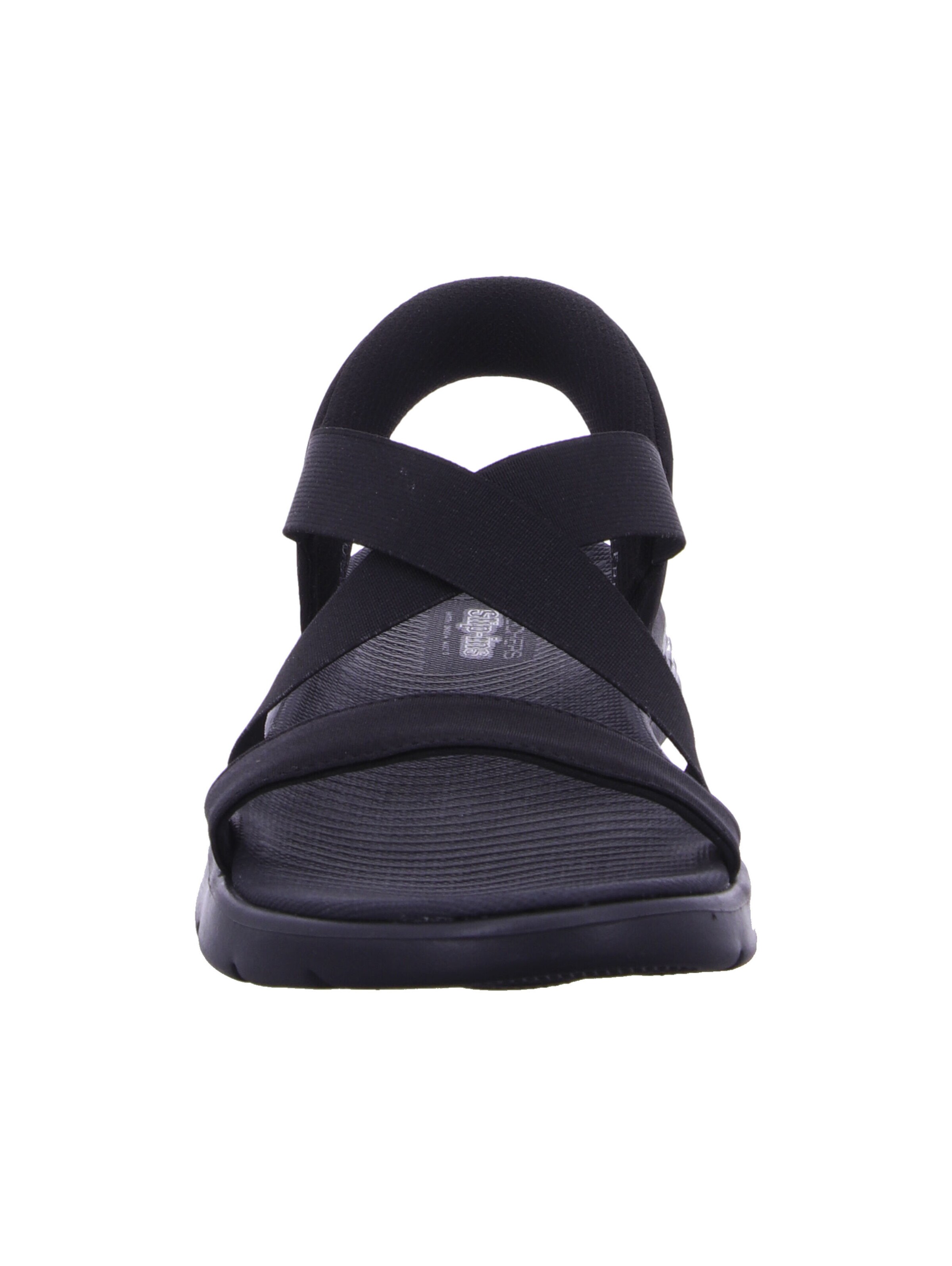 SKECHERS Sandale 'Skechers Slip-Ins: Go Walk Flex Sandal - Glimmer Up' in Schwarz