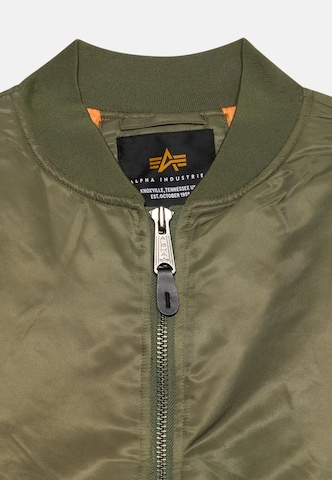 ALPHA INDUSTRIES Between-Season Jacket 'MA-1' in Green