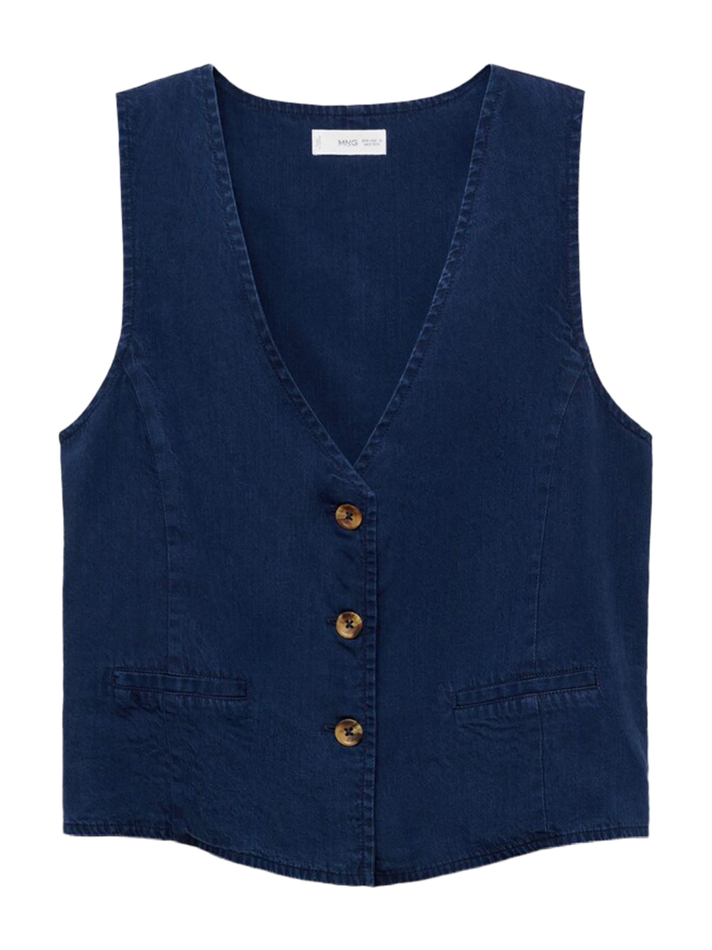 MANGO Мъжка елек за костюм 'CRETA' в синьо: отпред