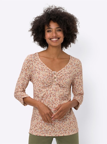 heine Shirt in Bruin: voorkant