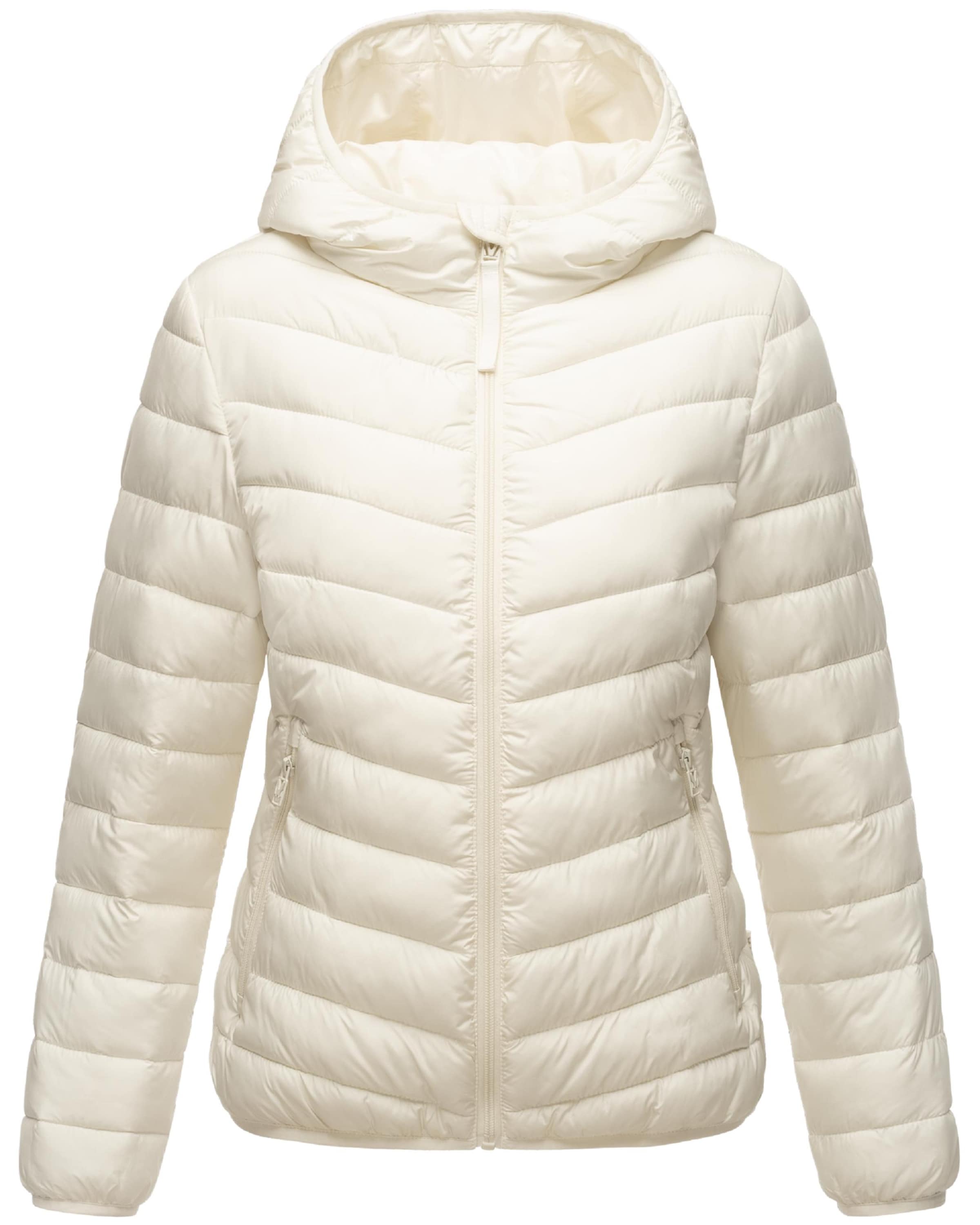 MARIKOO Демисезонная куртка 'Pack Mich Ein' в Белый: спереди