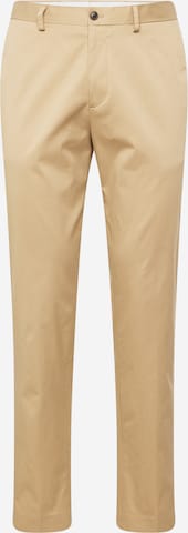 JACK & JONES Lærredsbukser 'AUSTIN' i beige: forside