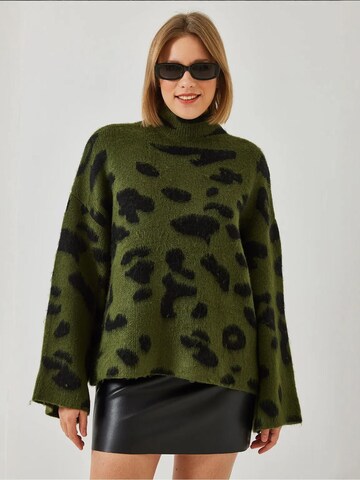 Pull-over Bianco Lucci en vert : devant