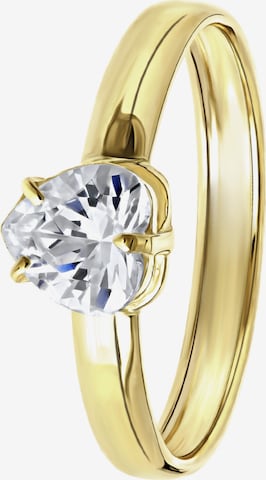 Lucardi Ring 'Klassisch' in Gold: front