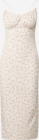 Fashion Union Summer Dress 'Eva' in Beige: front