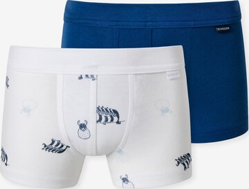 SCHIESSER Underpants ' Fine Rib ' in Blue: front