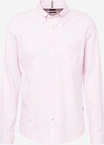 BOSS Button Up Shirt 'ROAN' in Pink: front