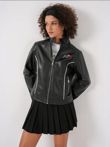 Veste mi-saison Bigdart en noir : devant