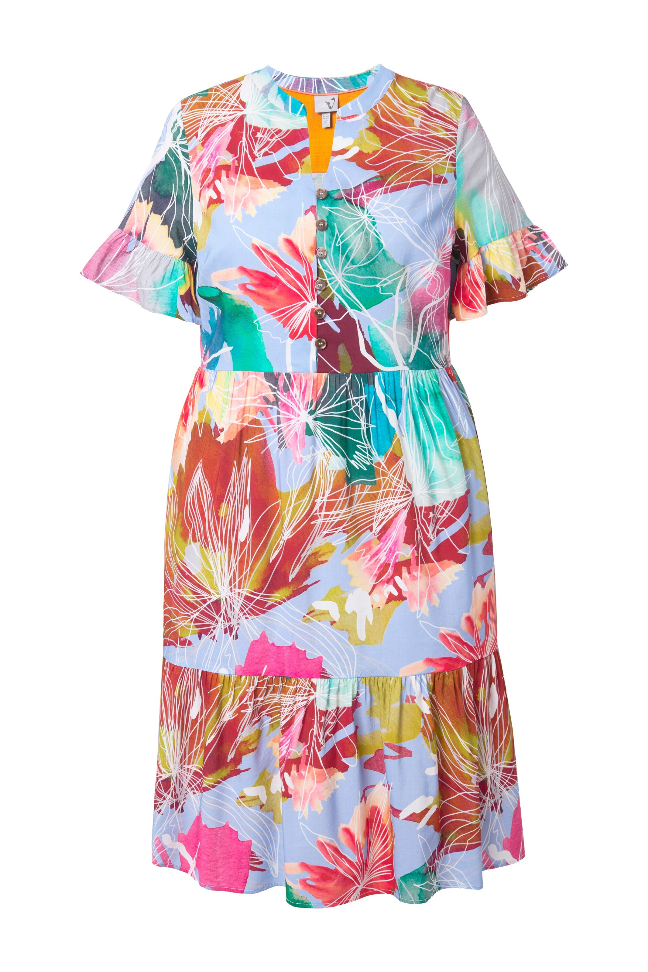 Ulla Popken Jurk in Gemengde kleuren: voorkant