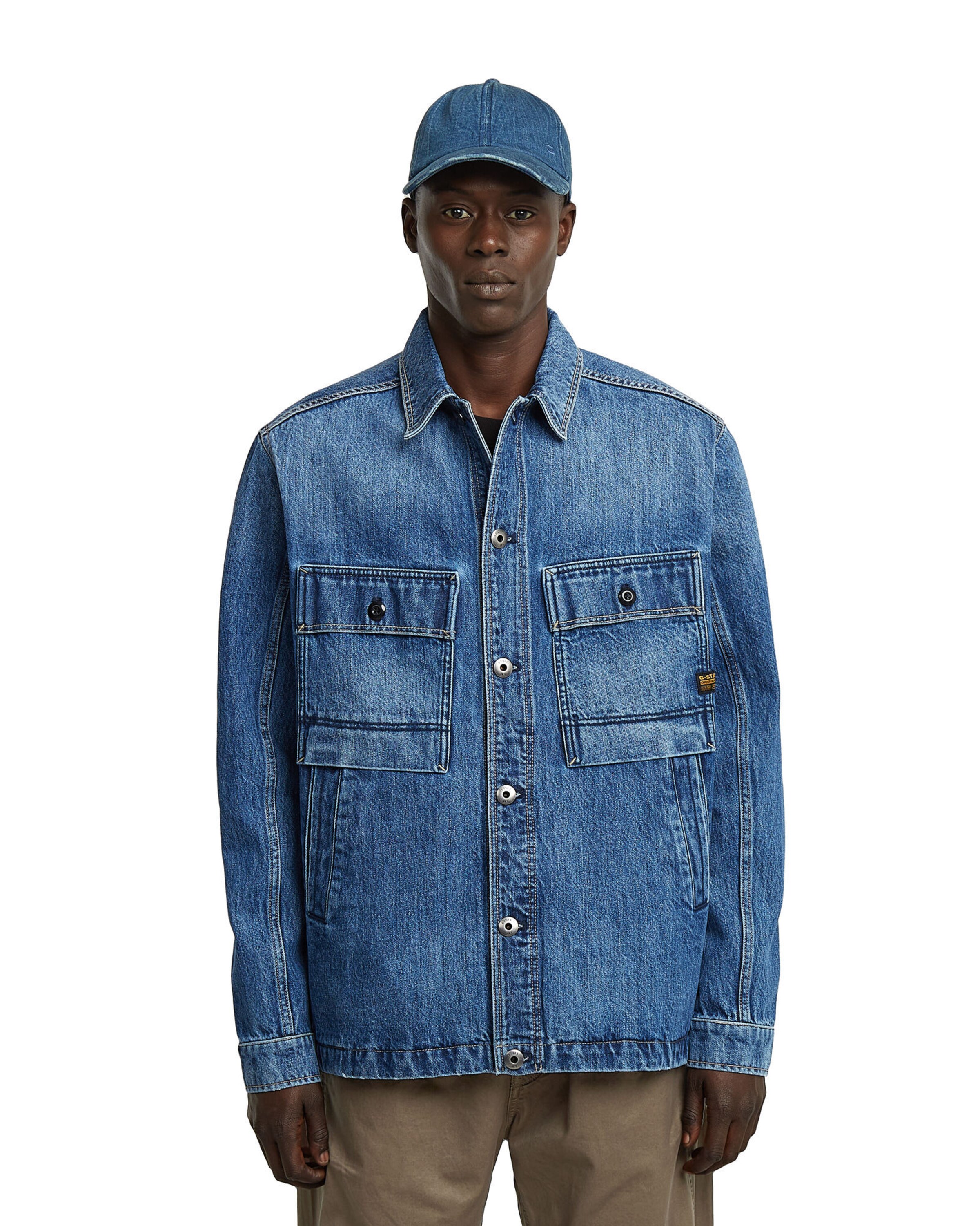 G-STAR Comfort fit Overhemd in Blauw: voorkant