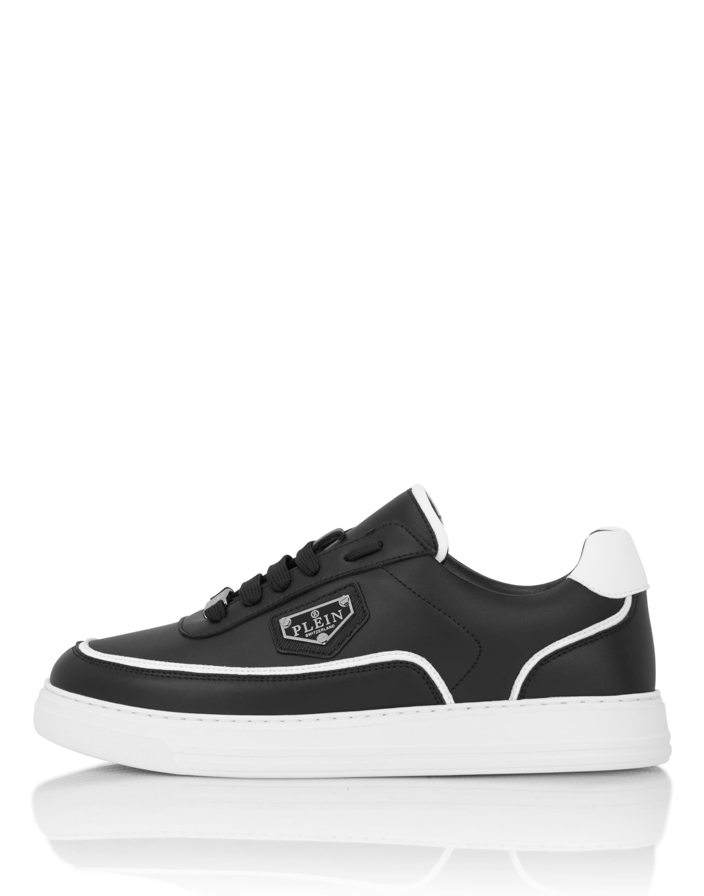 Philipp Plein - Zapatillas deportivas bajas en negro: frente