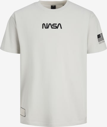 JACK & JONES Shirt 'NASA' in White: front