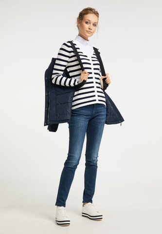 DreiMaster Maritim Winterjas in Blauw