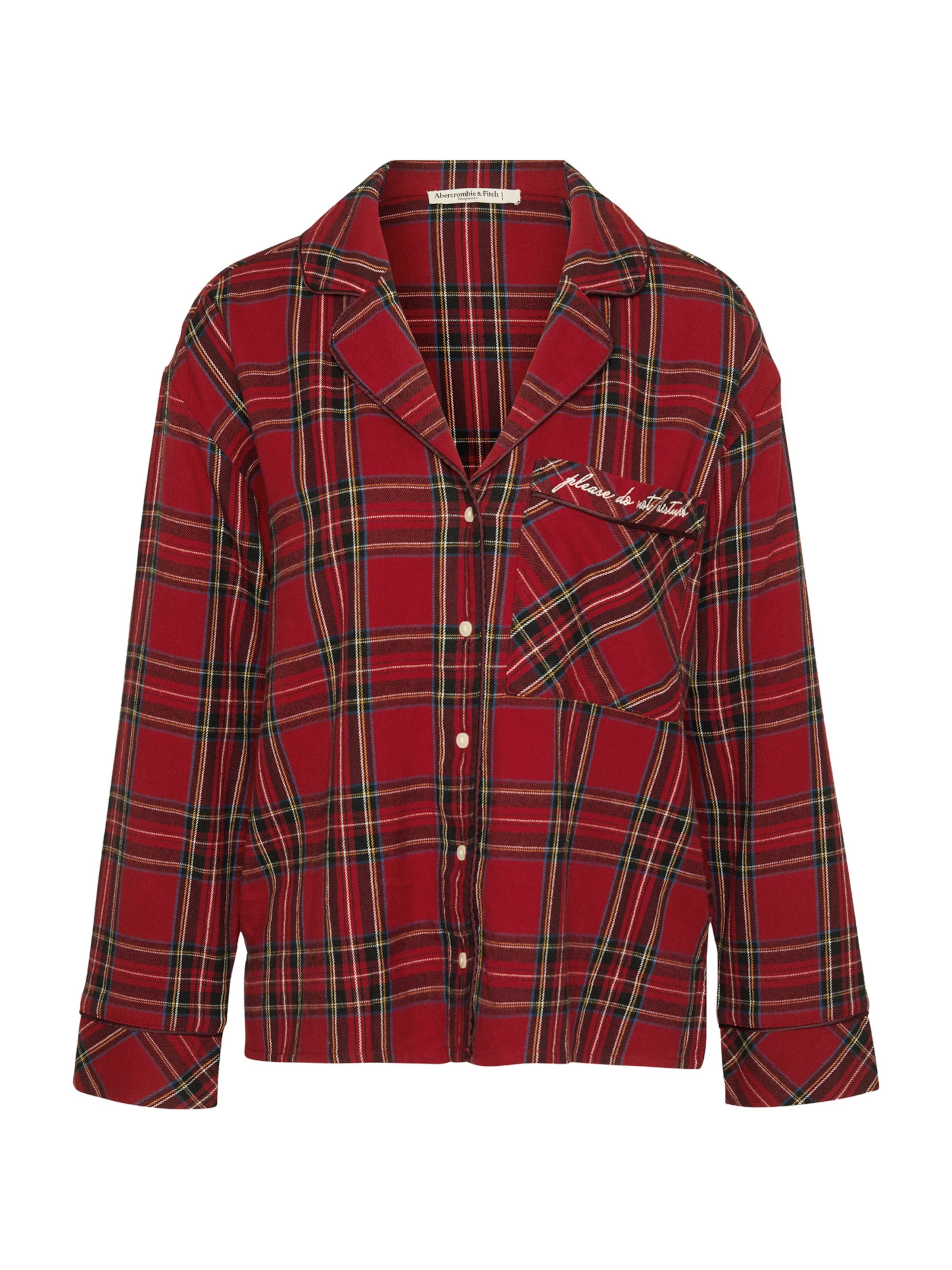 Abercrombie & Fitch Soveskorte i rød: forside