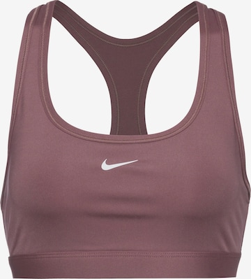 NIKE Bustier Sports-BH i lilla: forside