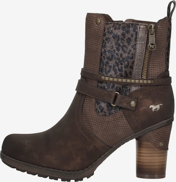 Botine de la MUSTANG pe maro: față
