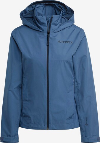 Veste outdoor ADIDAS TERREX en bleu : devant