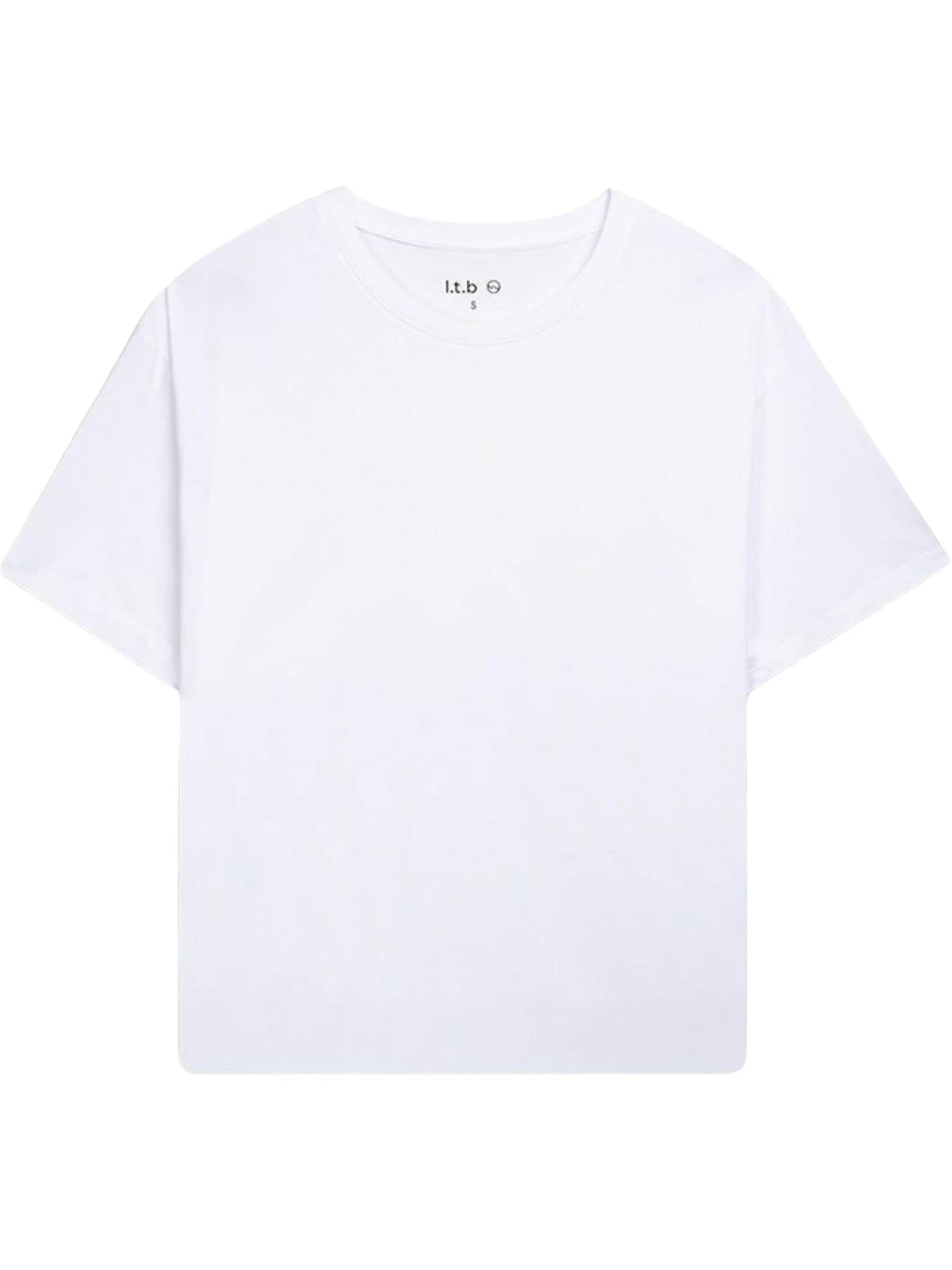 LTB Jeans - Camiseta 'LTB Jeans Damen-T-Shirt' en blanco: frente