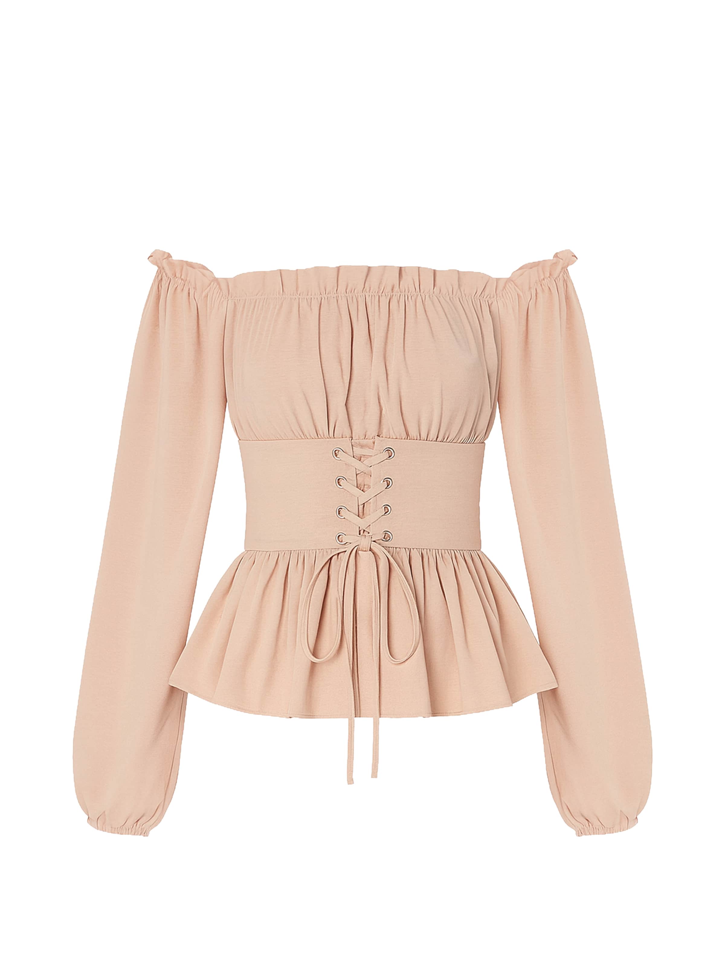 Chemisier Elara en rose : devant