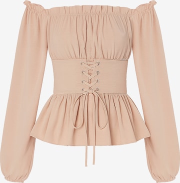 Chemisier Elara en rose : devant